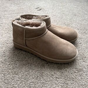 UGG Tan Classic Ultra Mini Boots